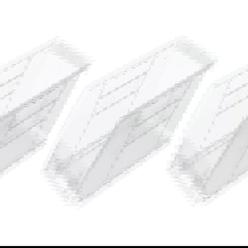 Plastic Hopper Stacking Bin: Clear